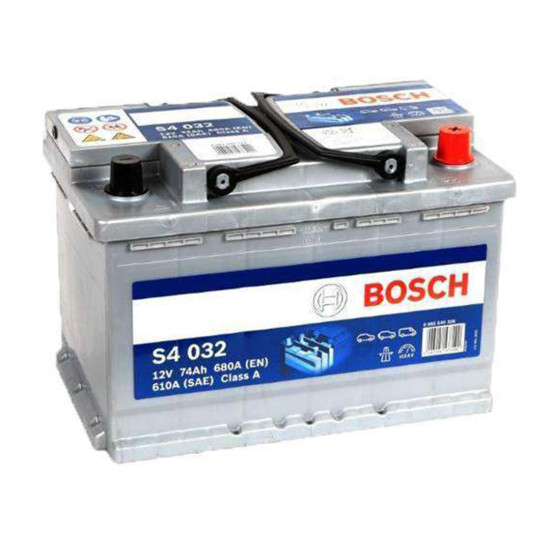 Bosch 12V DIN 74AH - New Car Battery