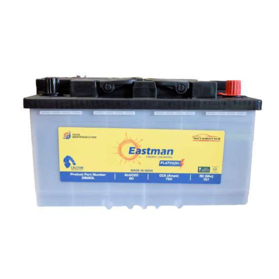Eastman 12V 80 AH DIN - New Car Battery