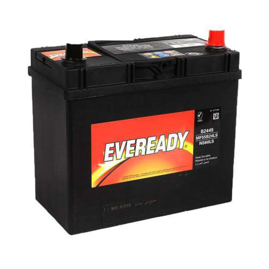 Eveready - 55B24LS (NS60) 12V JIS 45AH - New Car Battery