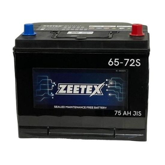 Zeetex - 65-72S 12V JIS 75AH - New Car Battery