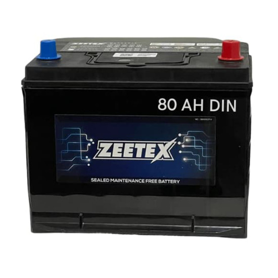 Zeetex 12V DIN 80AH - New Car Battery